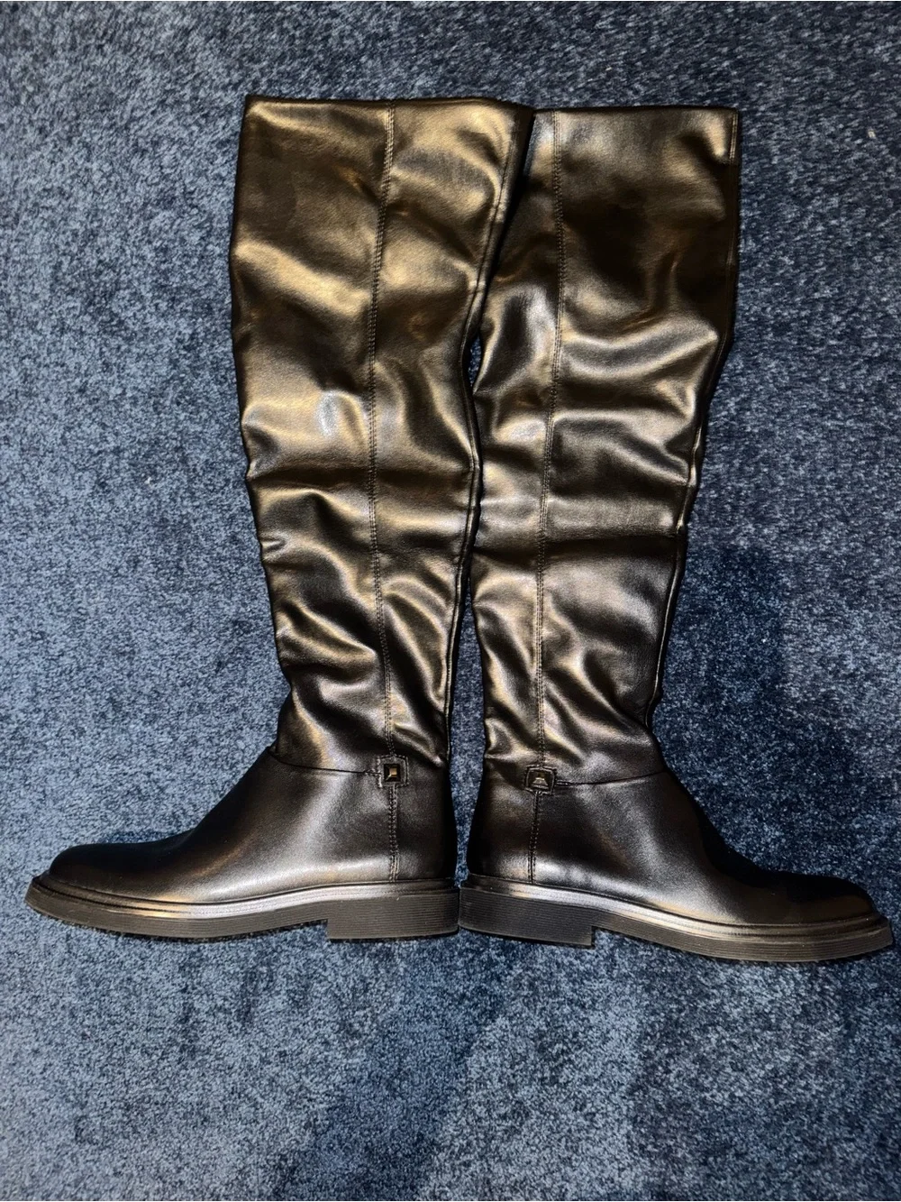 Franco Sarto Women’s Black Over-the-Knee Leather Boots